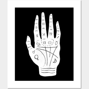 Palm Reading Chart Posters and Art